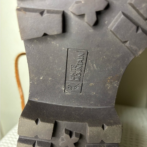 White Mountain Brown Faux Fur Lined Lace-Up Boots - Picture 5 of 6